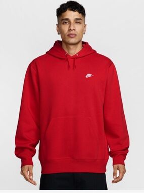 NWT Nike Men's Red Pullover Hoodie